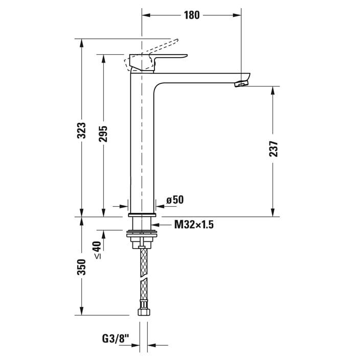 Смеситель для раковины Duravit A.1 A11040002010