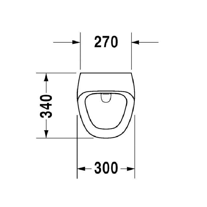Писсуар Duravit DuraStyle 2804310093 34x30
