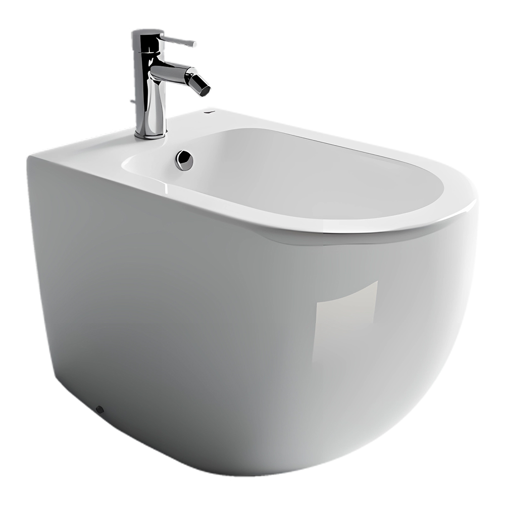 Биде напольное Ceramica Nova Metropol CN4005 57х36 с креплением (белый)