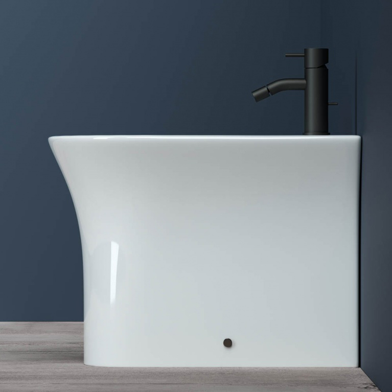 Биде напольное Ceramica Nova Star CN1906 55х36 с креплением (белый)