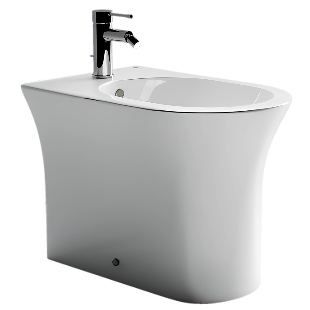 Биде напольное Ceramica Nova Star CN1906 55х36 с креплением (белый)