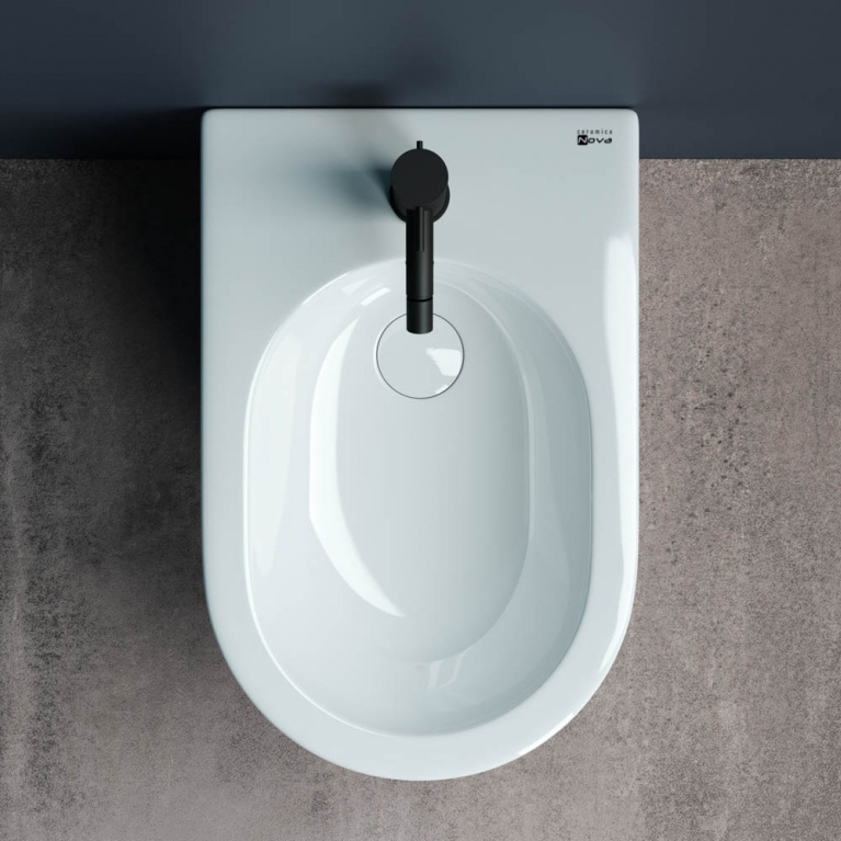 Биде напольное Ceramica Nova Star CN1906 55х36 с креплением (белый)