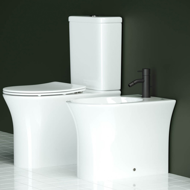 Биде напольное Ceramica Nova Star CN1906 55х36 с креплением (белый)