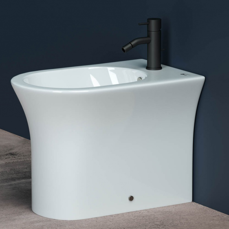 Биде напольное Ceramica Nova Star CN1906 55х36 с креплением (белый)