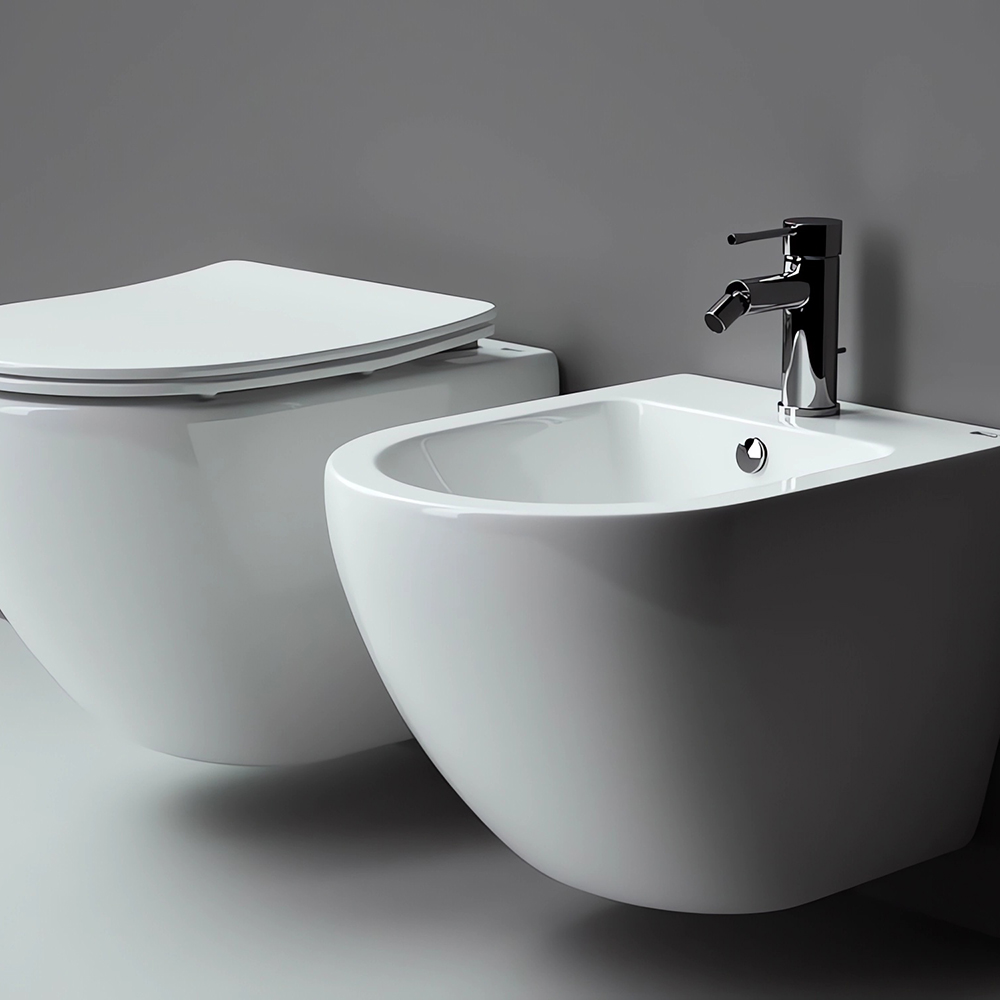Биде подвесное Ceramica Nova Metropol CN4003 49х37с креплением (белый)