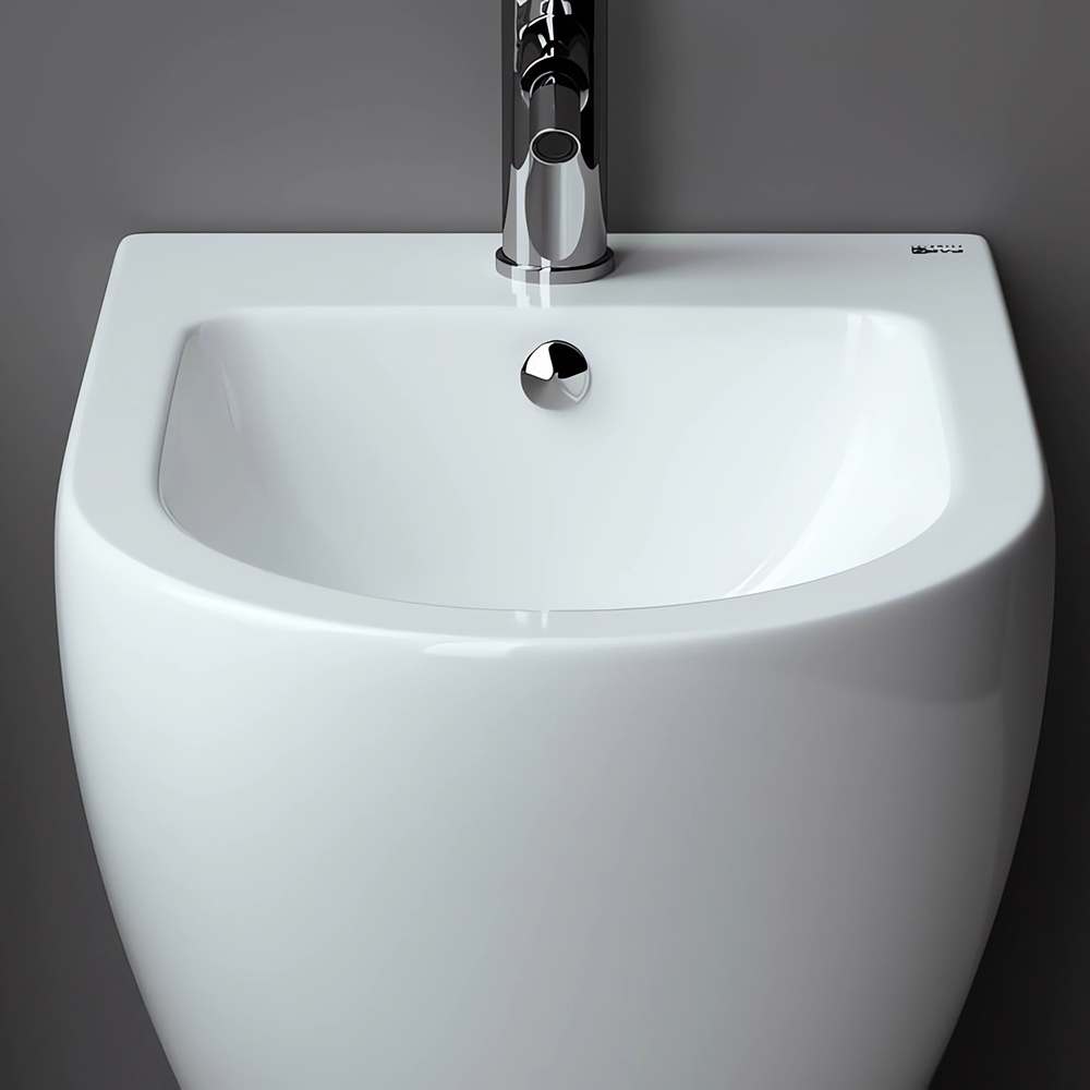 Биде подвесное Ceramica Nova Metropol CN4003 49х37с креплением (белый)