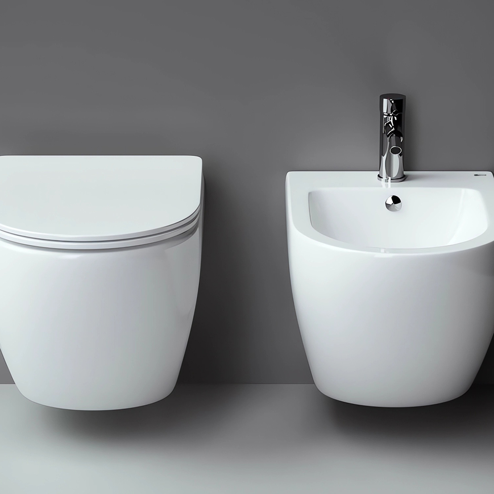 Биде подвесное Ceramica Nova Metropol CN4003 49х37с креплением (белый)