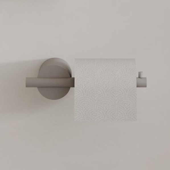 Бумагодержатель Tezza Rollo Art (серый), расположение бумаги справа