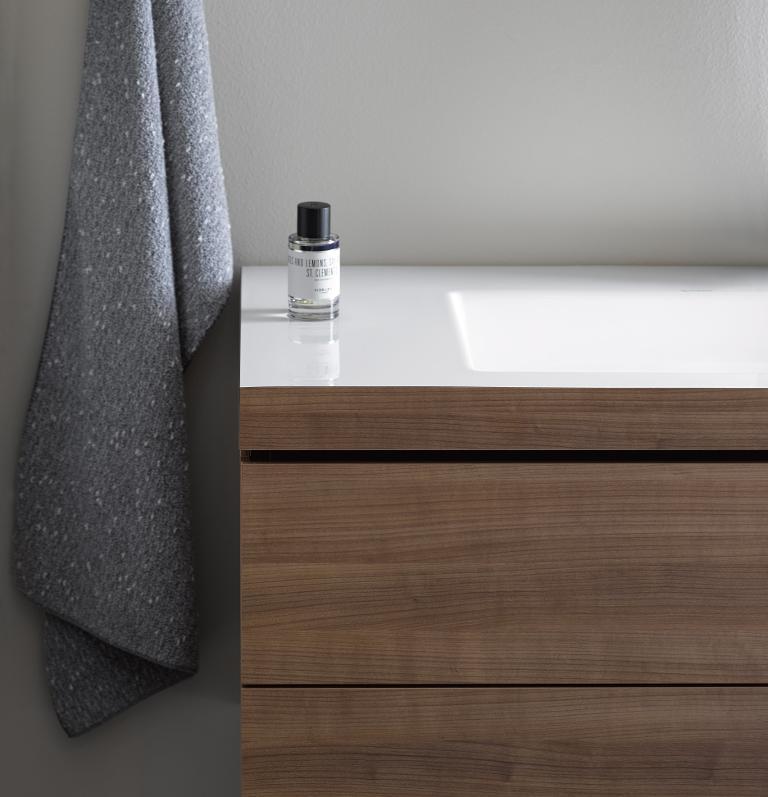 Комплект тумба с раковиной Duravit L-Cube LC6927O1313 80x48