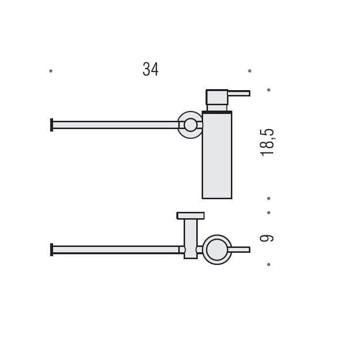 Полотенцедержатель с дозатором Colombo Design Plus W4975