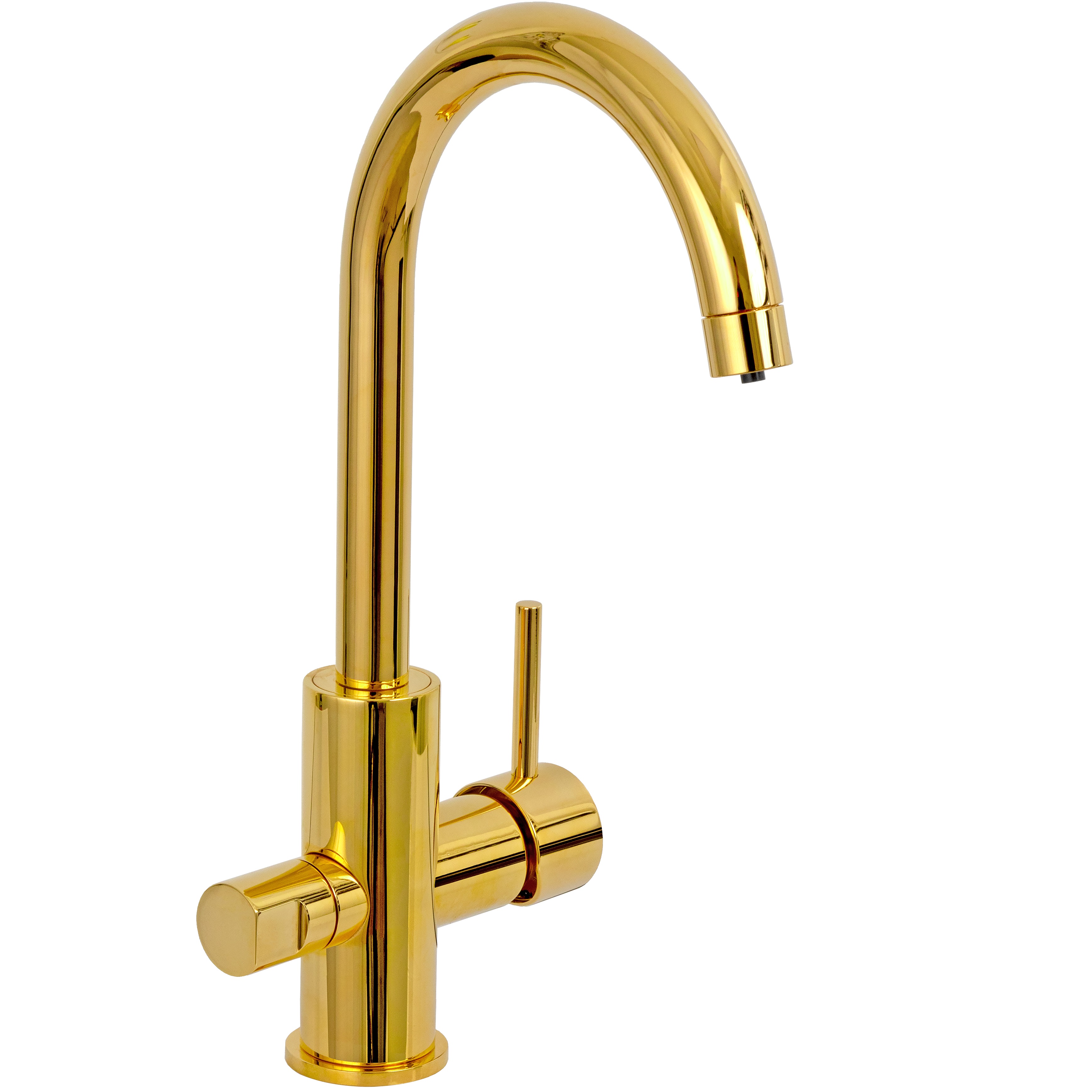 Cмеситель для кухни Remer X Style N792DWDO (золотой), с подключением к фильтру