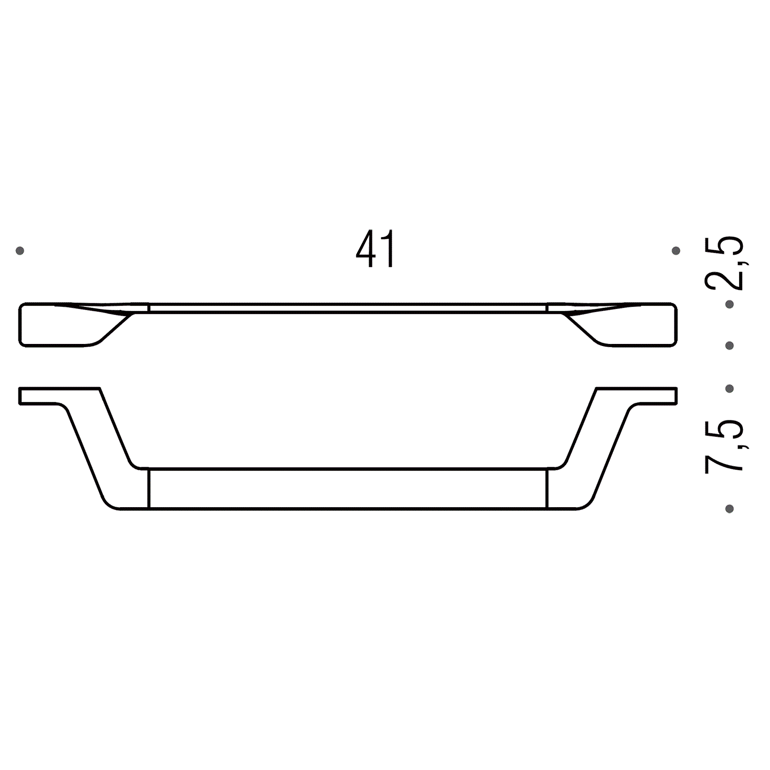 Полотенцедержатель Colombo Design Alize B2509 41см