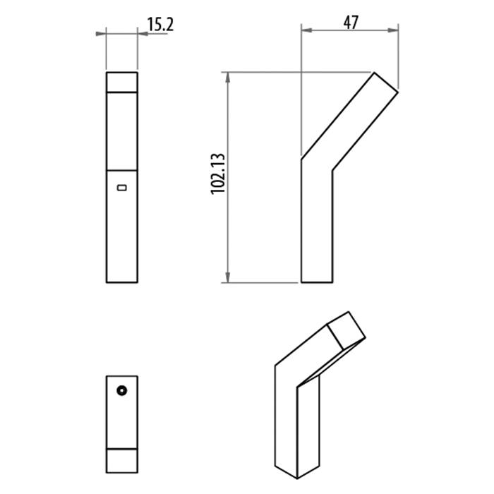 Крючок Gattoni Kubik 0525/ABC0
