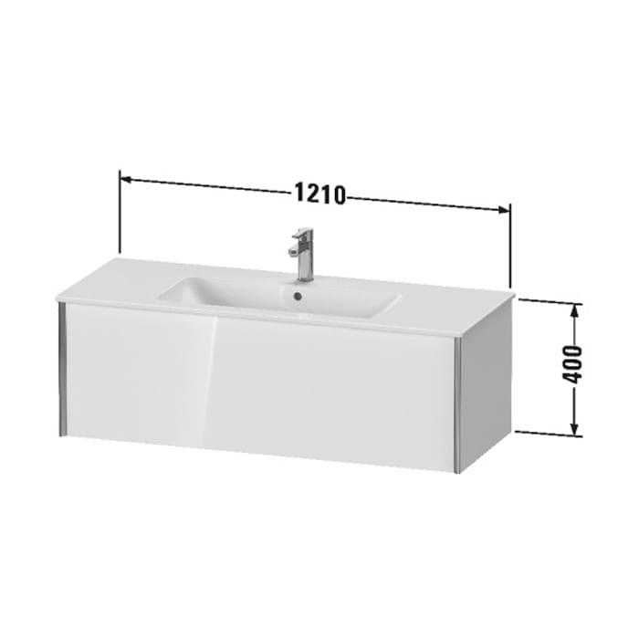 Тумба подвесная Duravit XViu XV40280B221 121x48