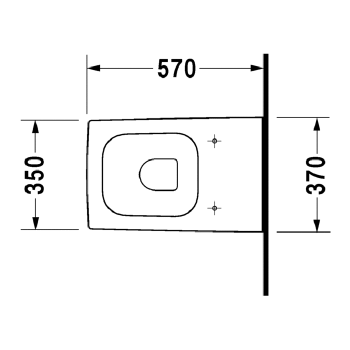 Унитаз напольный Duravit Vero 2117090000 57x37