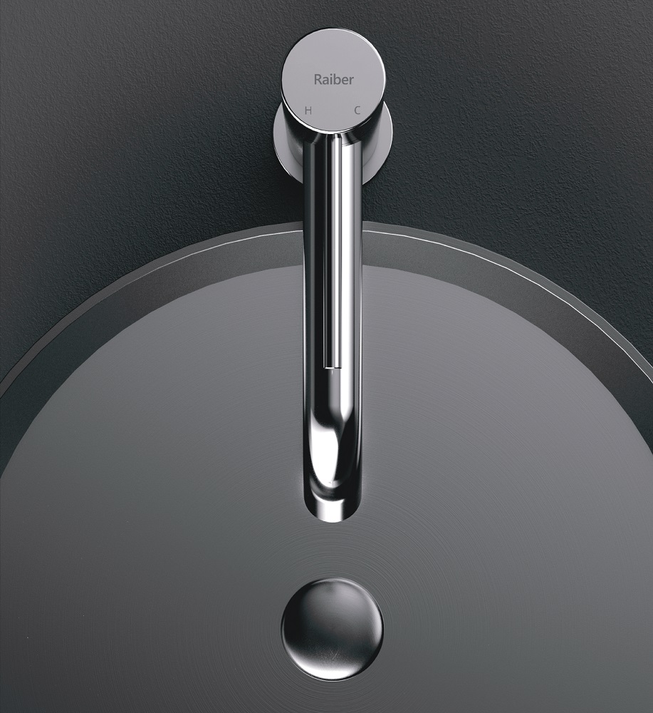 Смеситель для раковины Raiber Graceful RP-002 (хром), без донного клапана