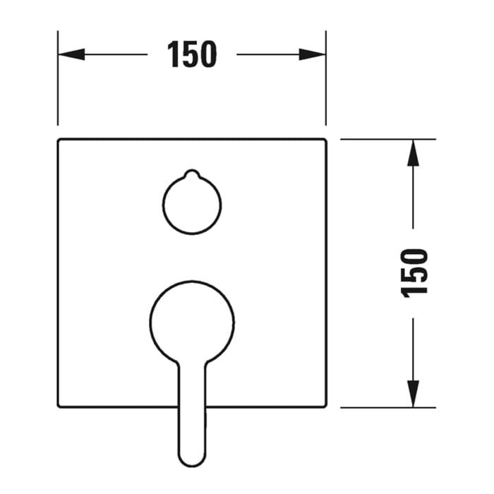 Смеситель для ванны Duravit С.1 C15210017010