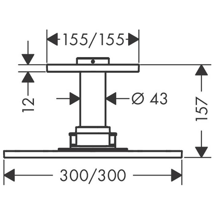 Верхний душ Axor ShowerSolution 35316000