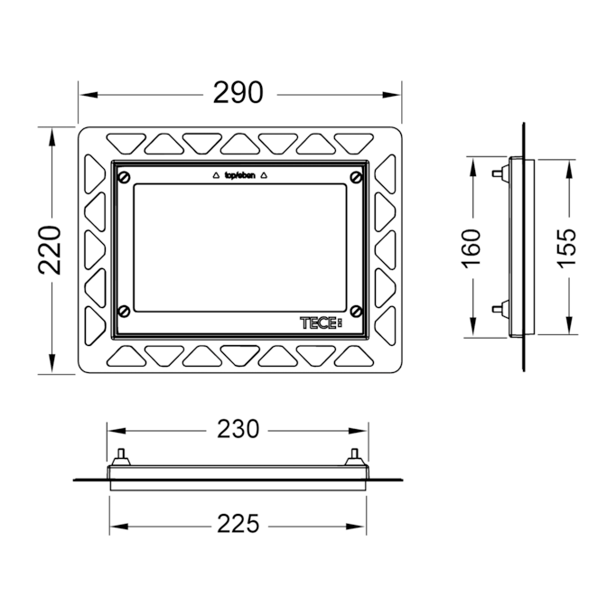 Рамка монтажная Tece TECEnow 9240648