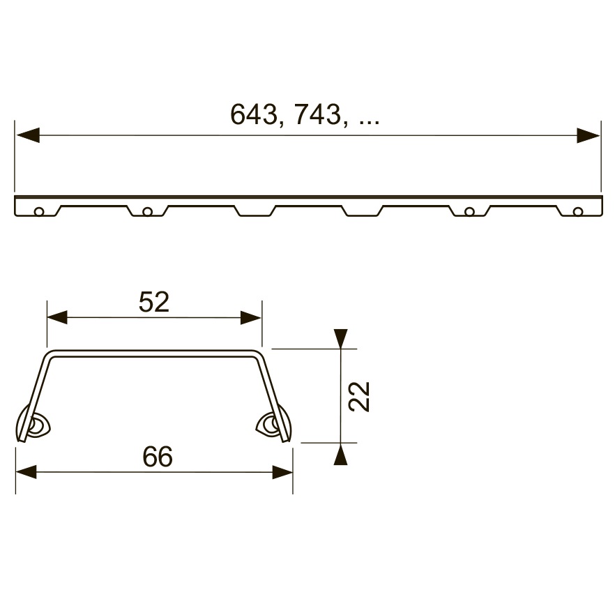 Декоративная панель для душевого канала Tece TECEdrainline steel II 601282 120 см. (глянец)