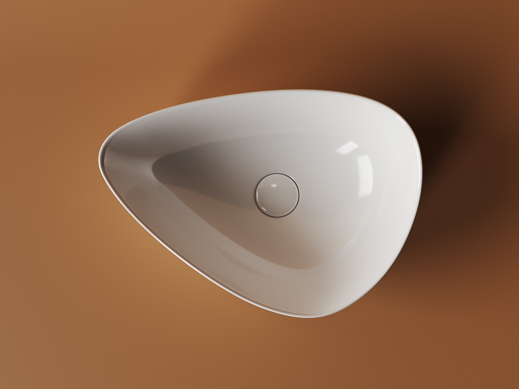 Донный клапан Ceramica Nova CN2000 (белый глянцевый), без перелива
