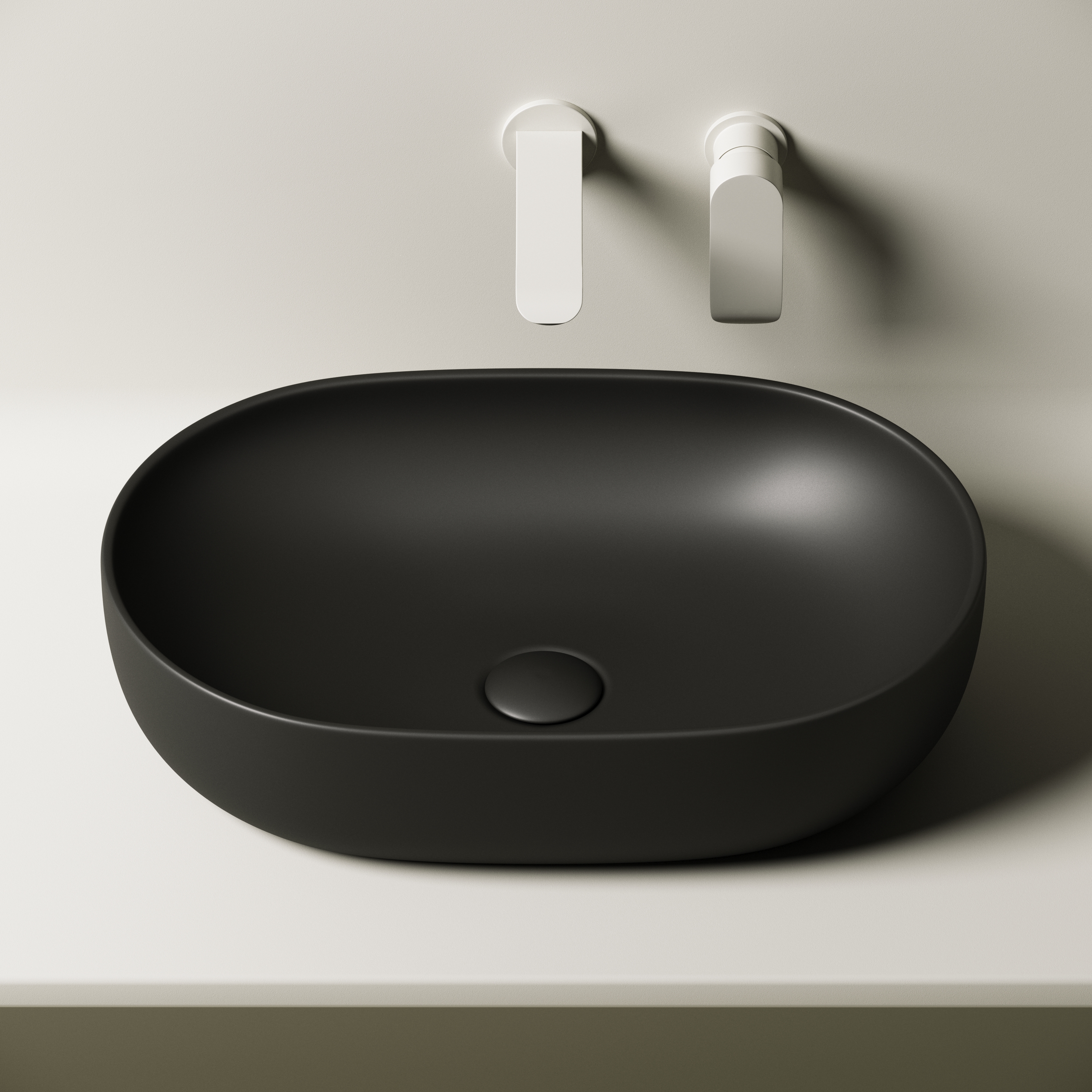 Донный клапан Ceramica Nova CN2000MB (черный матовый), без перелива