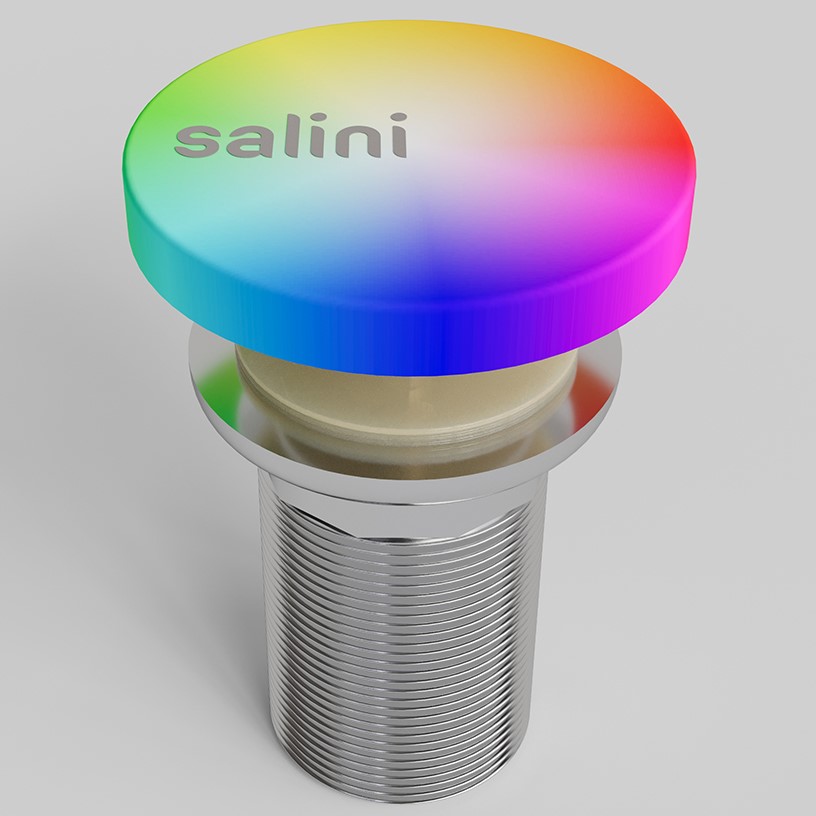 Донный клапан для раковины Salini S-Sense D 502 162201GF (покраска по RAL, глянцевый), Click-Clack