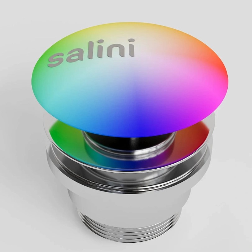 Донный клапан для раковины Salini S-Sense D 505 164201MF (покраска по RAL, матовый), click-clack