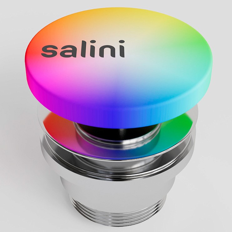 Донный клапан для раковины Salini S-Stone D 506 162305MF (покраска по RAL, матовый), click-clack