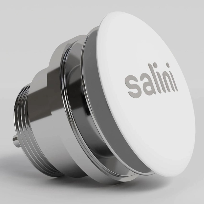 Донный клапан для раковины Salini S-Stone D 601 166301M (белый матовый), фиксированный
