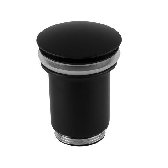Донный клапан Remer 904CC114NO (черный матовый), без перелива