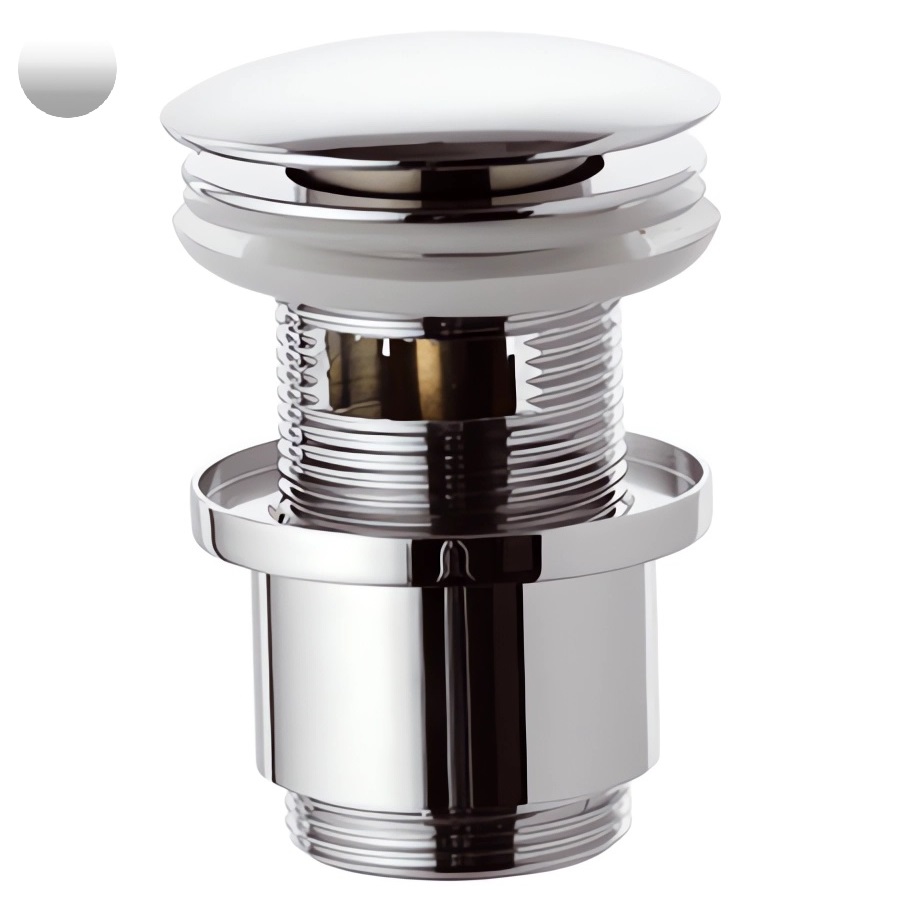 Донный клапан Remer 905CC2114BO (белый матовый), с переливом