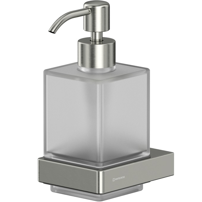 Дозатор для жидкого мыла подвесной Whitecross Cubo CU2440NIB (никель брашированный PVD)