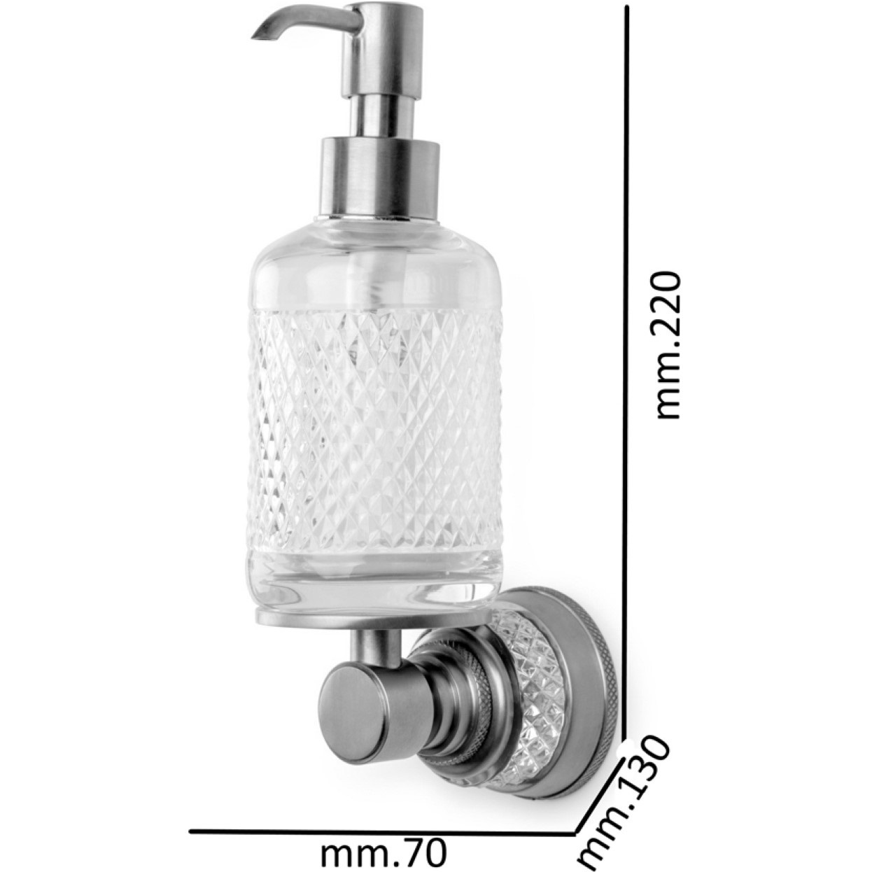Дозатор настенный Boheme Aura 10247-G (золотой)