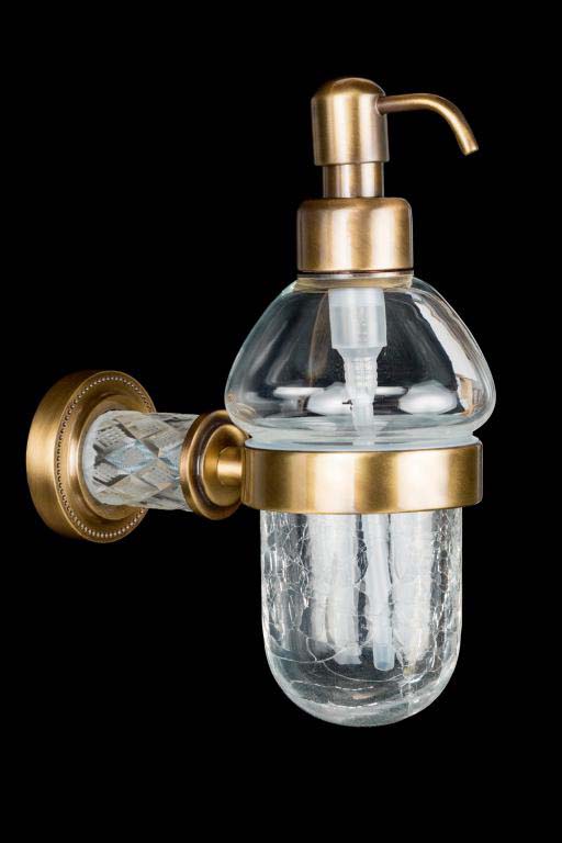 Дозатор настенный Boheme Murano Cristal 10912-CRST-BR (бронза)