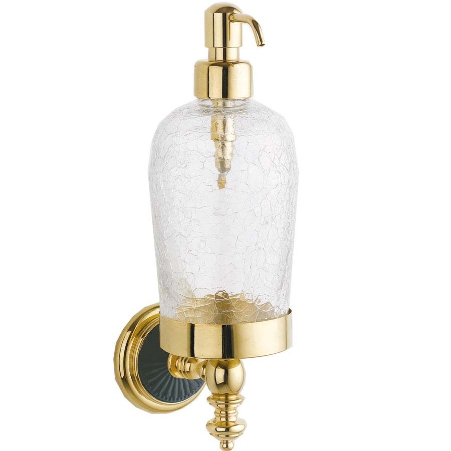 Дозатор настенный Boheme Palazzo 10167 (золотой, черный)