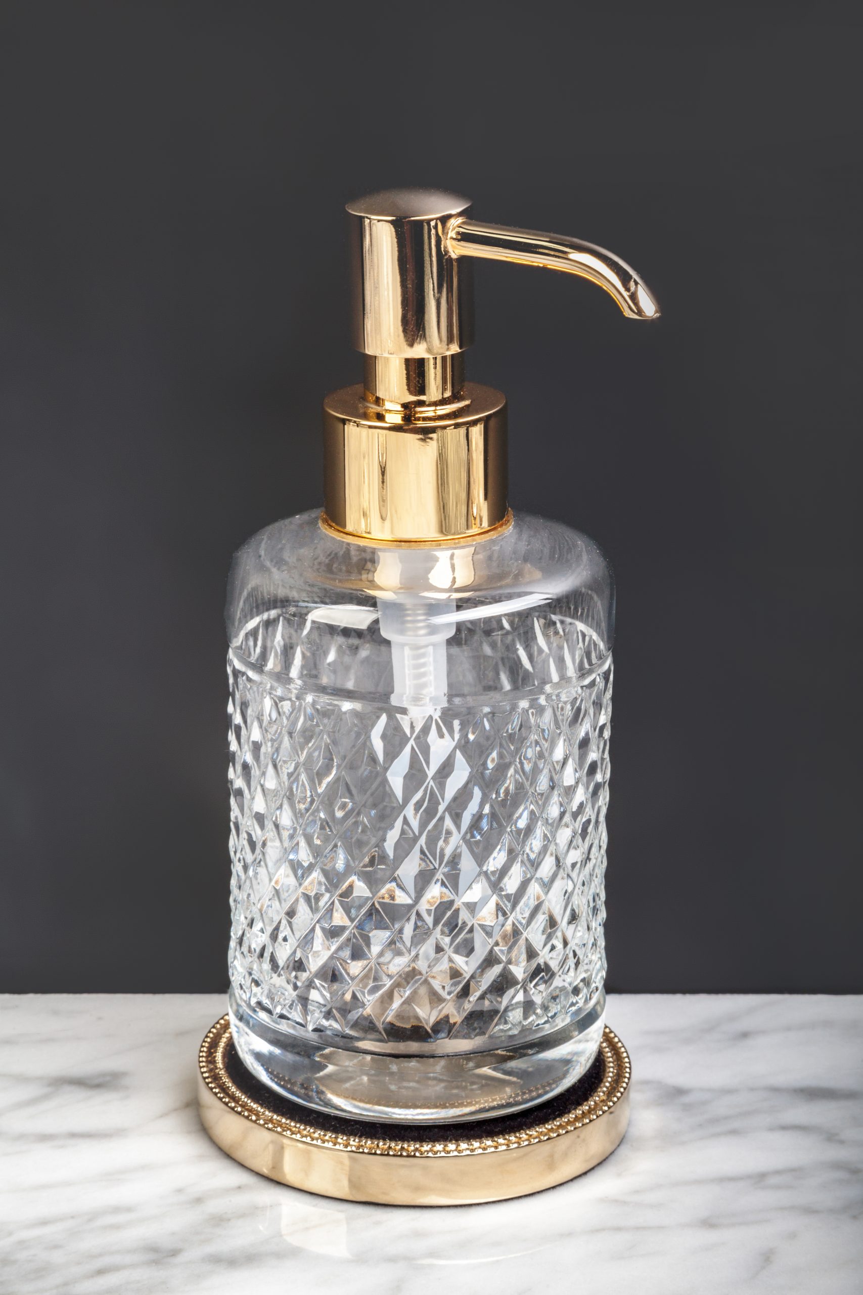 Дозатор настольный Boheme Murano Cristal 10228 (золотой)