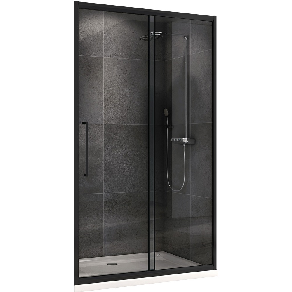 Душевая дверь Abber Schwarzer Diamant AG30140BH 140х195 (черный матовый)