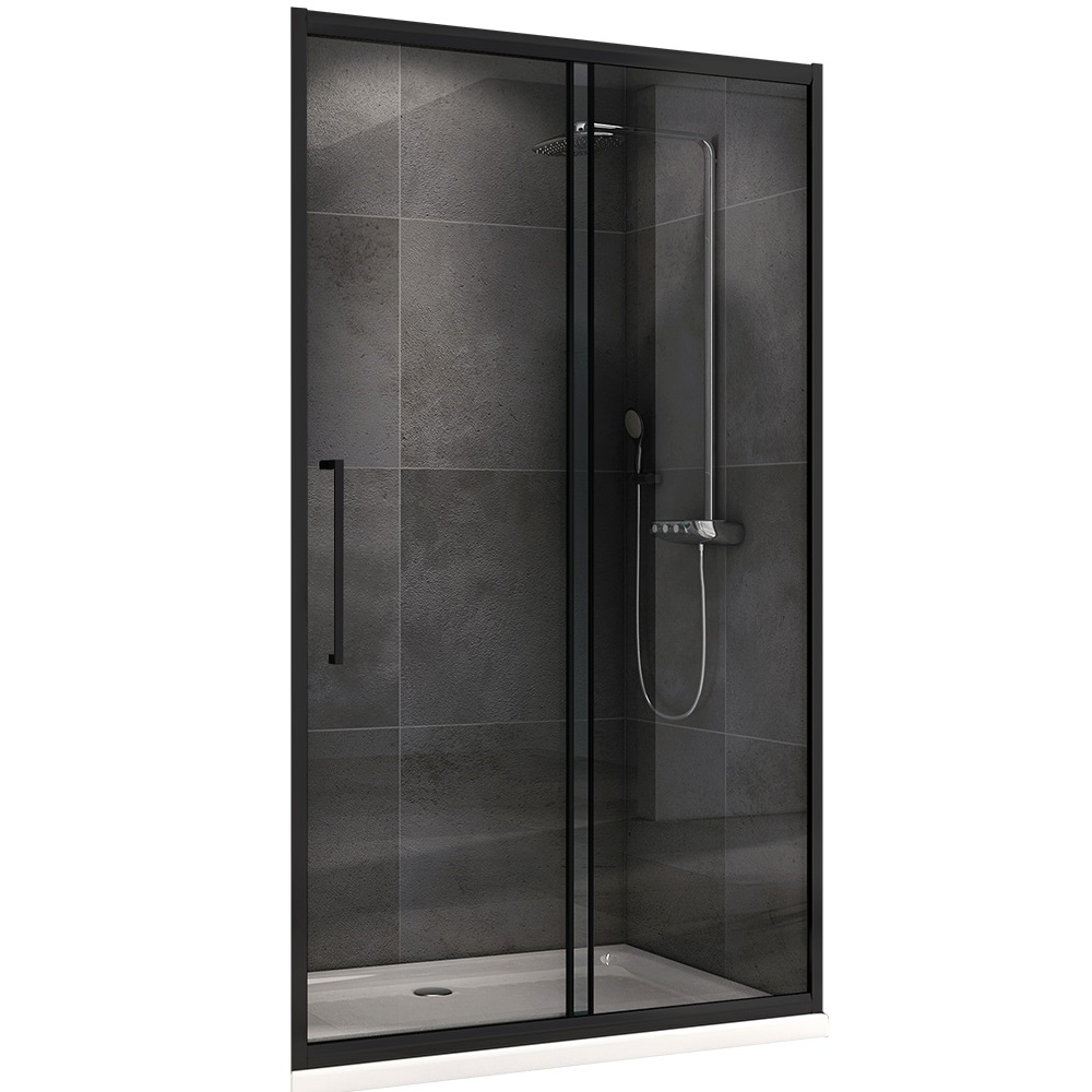 Душевая дверь Abber Schwarzer Diamant AG30150BH 150х195 (черный матовый)