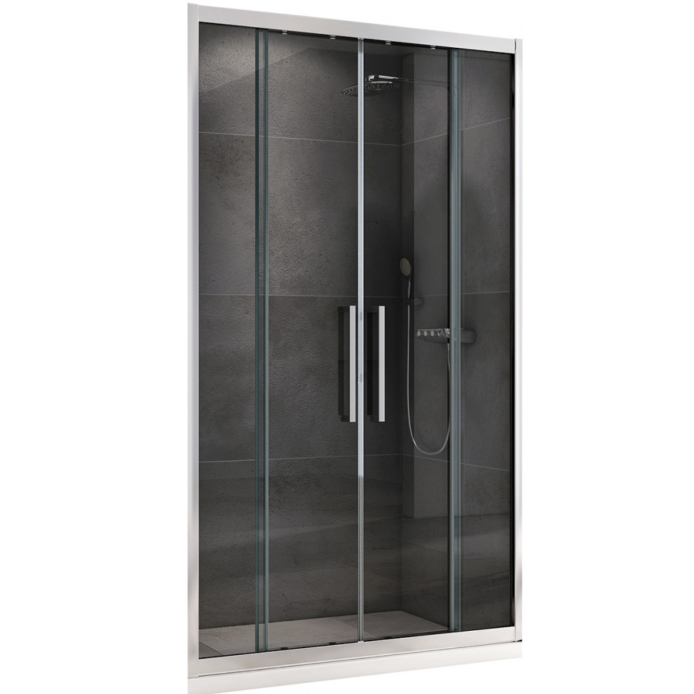 Душевая дверь Abber Schwarzer Diamant AG33140H 140х195 (хром)