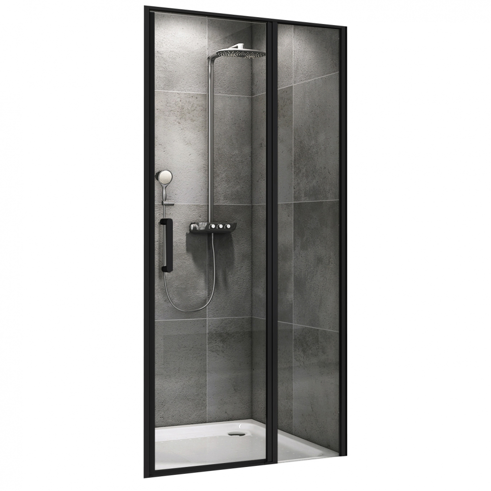 Душевая дверь Abber Sonnenstrand AG04110BS 110х195 (черный матовый)