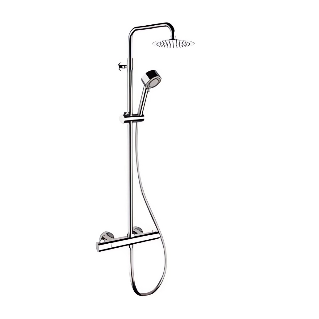Душевая стойка Remer Elegance EQ32AUFM20 (хром), верхний душ 20 см