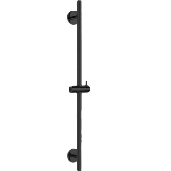 Душевая штанга Almar E087075.MB 100см (черный матовый), с шлангом, ручным душем