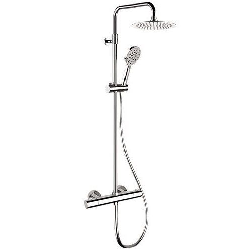 Душевая система Remer Elegance EQ32A8MPUFM25G (хром), с термостатом, без излива