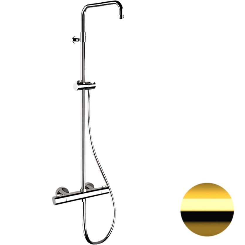 Душевая система Remer Elegance EQ32ASSDDO (золотой), с термостатом