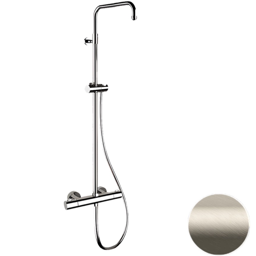 Душевая система Remer Elegance EQ32ASSDXV (сталь), с термостатом
