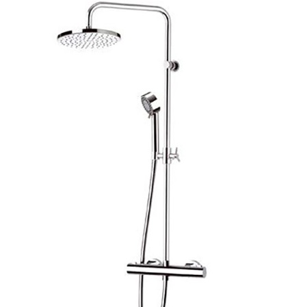Душевая система Remer Elegance EQ37330FG (хром), с термостатом, без излива