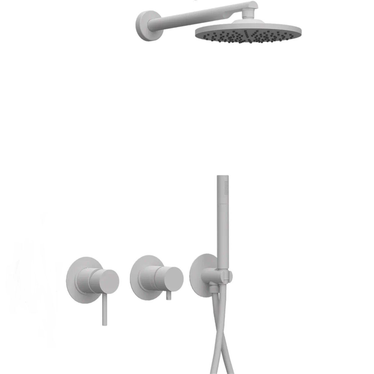 Душевая система Remer X Style X96S02OBO (белый матовый), без излива