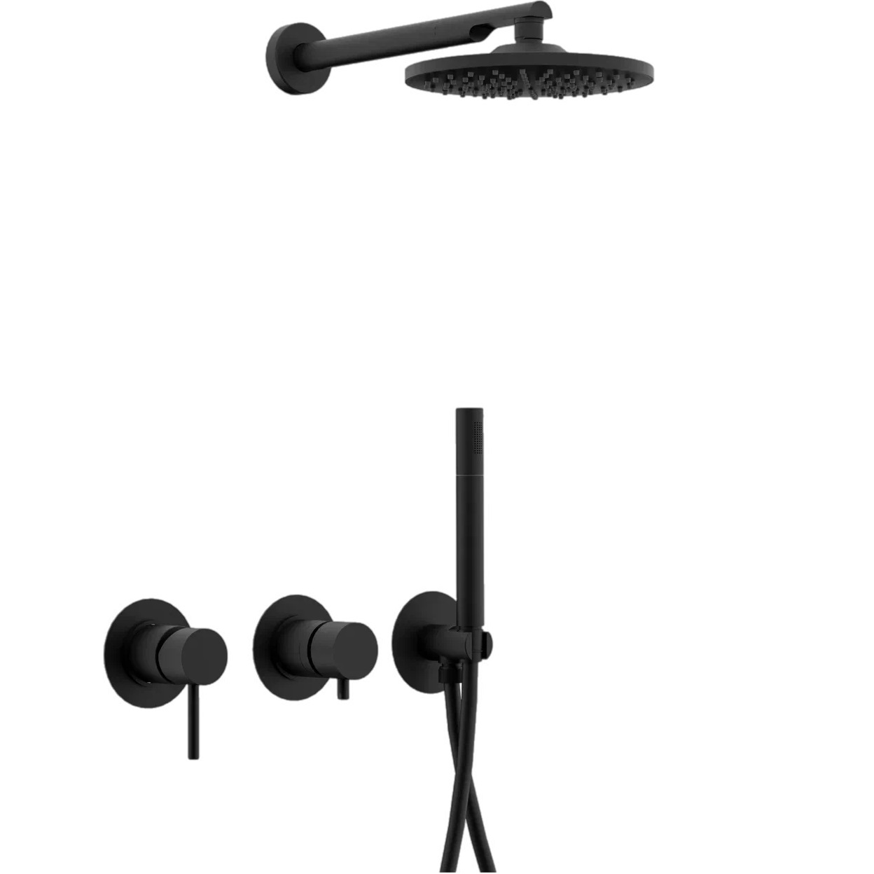 Душевая система Remer X Style X96S02ONO (черный матовый), без излива