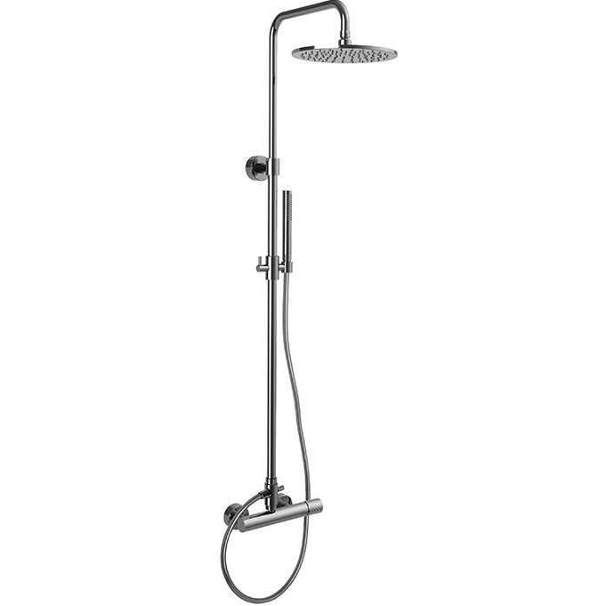 Душевая стойка с верхним душем 25x25 Fima Carlo Frattini Wellness Colonne doccia F3035T/2XCR (хром), без излива
